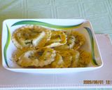 Gombával és mozzarellával töltött ravioli, fehérboros mártással recept fázis 3 fotója