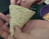 A picture of step 6 of Papad Roll 😋😋.