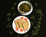 A picture of step 10 of Methi Matar Aloo.