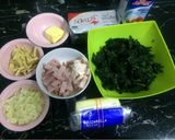 รูปขั้นตอนการทำที่ 2 ของ ผักโขมอบชีสคีโต Baked spinach with cheese keto ผักโขมอบชีสโลว์คาร์บ Lowcarb