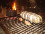 Arrollado de pollo asado