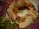 Arrollado de pollo asado