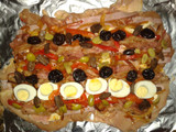 Arrollado de pollo asado