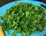 A picture of step 1 of Aloo Methi gravy !!.