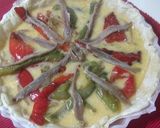 Foto del paso 4 de la receta: Quiche de pimientos asados con anchoas
