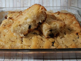 Torta de manzana y pasas