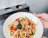 A picture of step 6 of Easy and Delicious Stir-Fried Bamboo Shoots with Basil (Pad Krapow Nor Mai).
