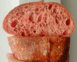 Foto langkah ke 19 dari resep Angkak Wijen Hitam Sourdough Bread.