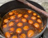 Foto langkah ke 4 dari resep Sate Bacem Telor Puyuh.