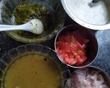 A picture of step 5 of Ragda patties.