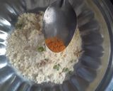 A picture of step 1 of Phulki raita.