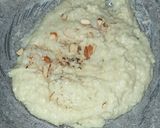 A picture of step 3 of Coconut burfi.
