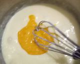 A picture of step 5 of Mango Pudding with jelly 😋.