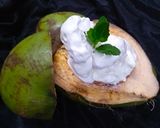 A picture of step 4 of Tender Coconut Ice cream.