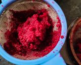 A picture of step 2 of Beetroot puri.
