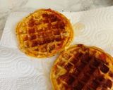 A picture of step 5 of My pepperoni salad chaffle.
