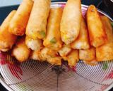 Hình bước làm 3 của món Chả giò bắp