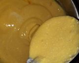 A picture of step 3 of Mango icecream burfi.