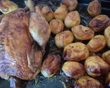 A picture of step 2 of Roast Chicken with Oven-Roasted Potatoes.