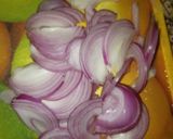 A picture of step 1 of Egg chilli(Indo-chinese).