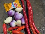 Tumis kangkung pedas pake terasi