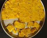 A picture of step 3 of AlOO BESAN TARAKARI.