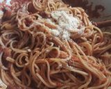 Amatriciana spagetti recept fázis 8 fotója
