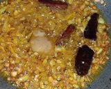 A picture of step 7 of Green Amarnath leaves sabzi.