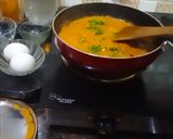 A picture of step 3 of Street style Egg burfi gravy.