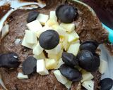 Foto langkah ke 2 dari resep Choco Cheese Banana Cake.