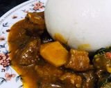 A picture of step 8 of Rice Fufu.