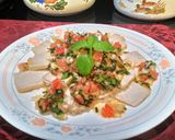 冰箱剩菜變身~里肌肉佐洋蔥蕃茄莎莎醬的食譜步驟3照片