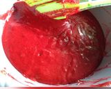 A picture of step 3 of Ice cream cone red velvet cake.