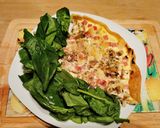 Une image de l'étape 5 de Quiche aux pleurotes, jambon, chèvre.