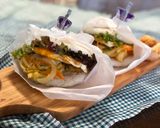 A picture of step 13 of Japanese Tempura Rice Burger.