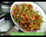 A picture of step 1 of Sausage and pepper stir fried rice.