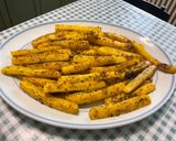 Une image de l'étape 11 de Frites de polenta aux aulx et épices.