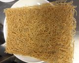 Hình bước làm 1 của món Khô cá trắng nhỏ nướng với tương ớt(뱅어포 고추장구이)