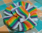 Foto langkah ke 9 dari resep Kue lapis sagu/kue pepe pelangi.