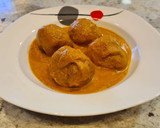 Foto del paso 10 de la receta: Albóndigas de pavo en salsa de calabaza, manzana y nueces