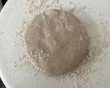 A picture of step 1 of Jowar Bhakri with Dill Sabji.