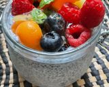 Une image de l'étape 6 de 🍯Sweet bowl chia 🥣fruits de saison 🍑🍒.