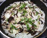 A picture of step 4 of Hyderabadi Veg Dum Biryani.
