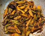 A picture of step 9 of Odisha Guwar Beans Besara Bhaja (Dry Cluster Beans Sabji with Mustard Paste).