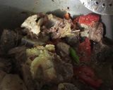A picture of step 3 of Beef Pulao 😋.