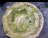 A picture of step 5 of Hariyali paneer tikka roll.