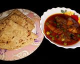 A picture of step 6 of Chicken Allu shorba.