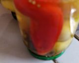 Ecetes bazsalikomos almapaprika télire házilag recept fázis 4 fotója
