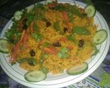 A picture of step 12 of Arabic Bukhari Rice.