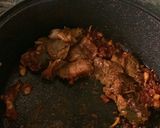 A picture of step 2 of Goat meat Jollof rice.
